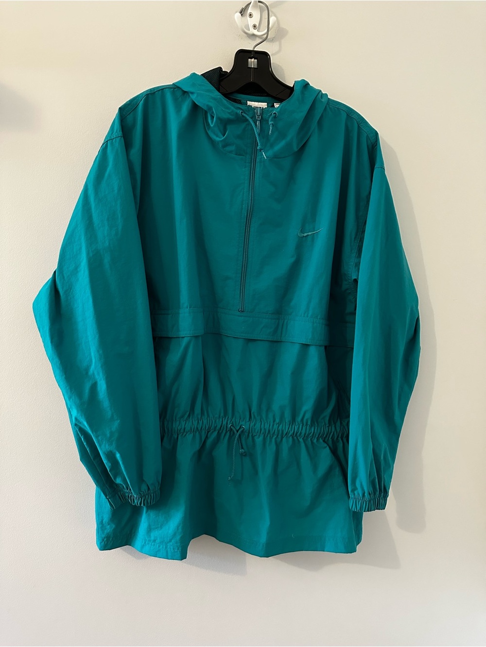 Vintage Nike Teal Half-Zip Hooded Anorak